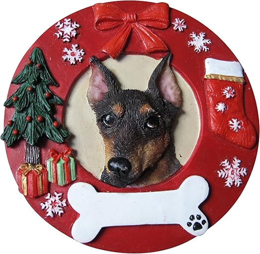 miniature pinscher christmas ornaments