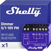 Shelly Dimmer 0/1-10V PM Gen3, Wi-Fi Smart Dimming with Power Metering | Power Monitoring, Home Automation, Compatible with Alexa and Google Home, Home Assistance, iOS Android App, No Hub Required