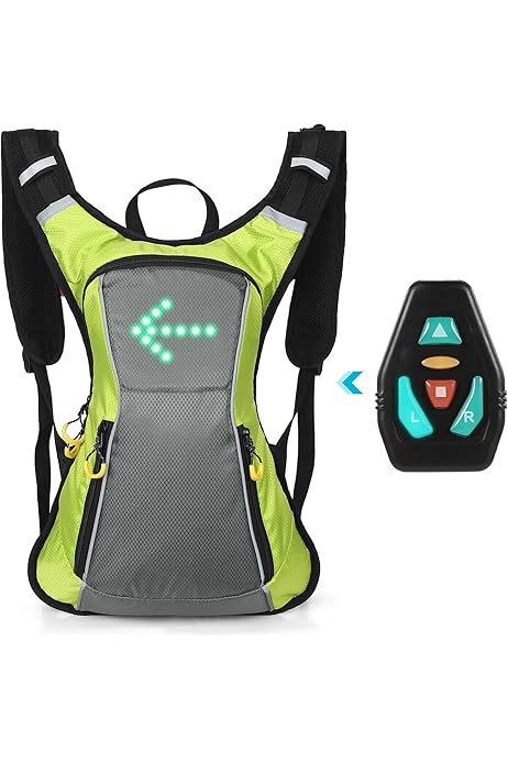 Mochila LED Con Indicador De Direcciu00f3n Para Bicicleta, Luz De - Main Image