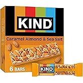 KIND Nut Bars, Caramel Almond & Sea Salt, Healthy Snacks, Gluten Free, Low Sugar, 6g Protein, 6 Count