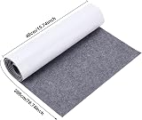 BENECREAT Gray Self-Adhesive Felt Fabric 40cmx2m 1mm Thick Shelf Liner view 2