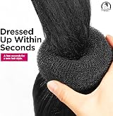 Teenitor Black Hair Bun Donut Set 4 Sizes with 20 Pins Ballet Bun Maker view 6