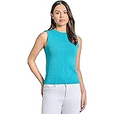Jones New York Womens Tape Yarn Scoop Neck Tank