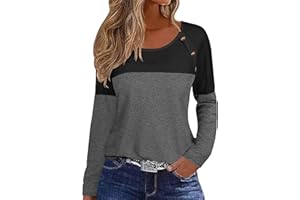 Zeagoo Womens Waffle Knit Tunic Shirts Casual Lightweight Sweatshirts Long Sleeve Button Detail Tunic Tops