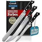 Cutluxe Butcher Knife Set – BBQ Brisket, Breaking & Boning Knife – Slicing Carving Knife Set for Meat Cutting, Ultra Sharp German Steel, Full Tang, Ergonomic Handles, Grilling Gifts for Men