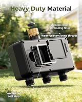 Diivoo Sprinkler Timer 3 Zone Hose Timer with Brass Inlets 3 Outlets view 4