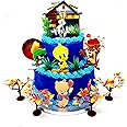 Looney Tunes Cake Topper Birthday Cake Set Featuring Bugs Bunny, Porky Pig, Tweety Bird, Marvin the Martian, The Tasmanian LYCT45GB 0