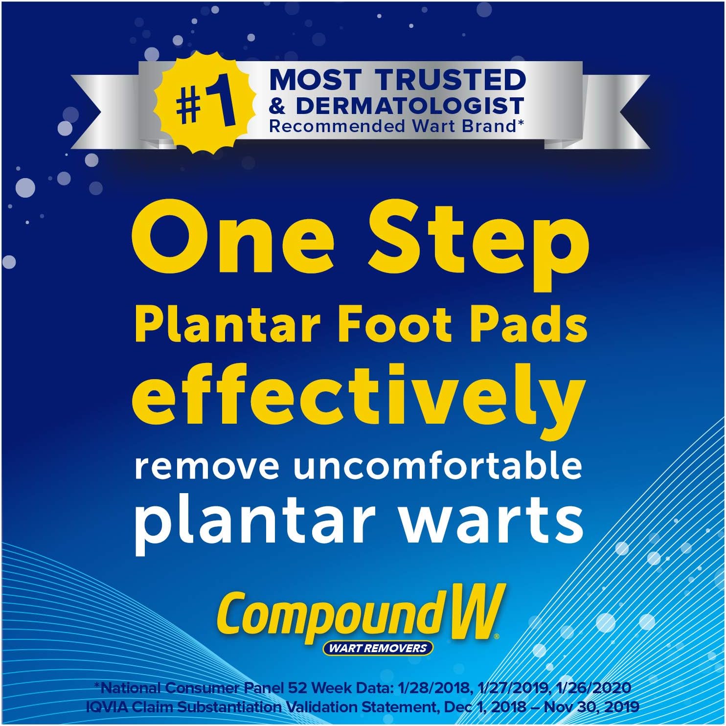 Compound W Maximum Strength One Step Plantar Wart Remover Foot Pads, 20 Count: Health & Personal Care
