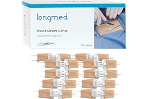 Longmed Emergency Wound Closures - 10 Pcs Zipper Tape Aid Painless Zipper Seam Seam Tear Repair Seamless Adhesive Bandages fo