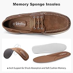 Vostey Men's Loafers & Slip-ons 3-Eye Boat Shoes