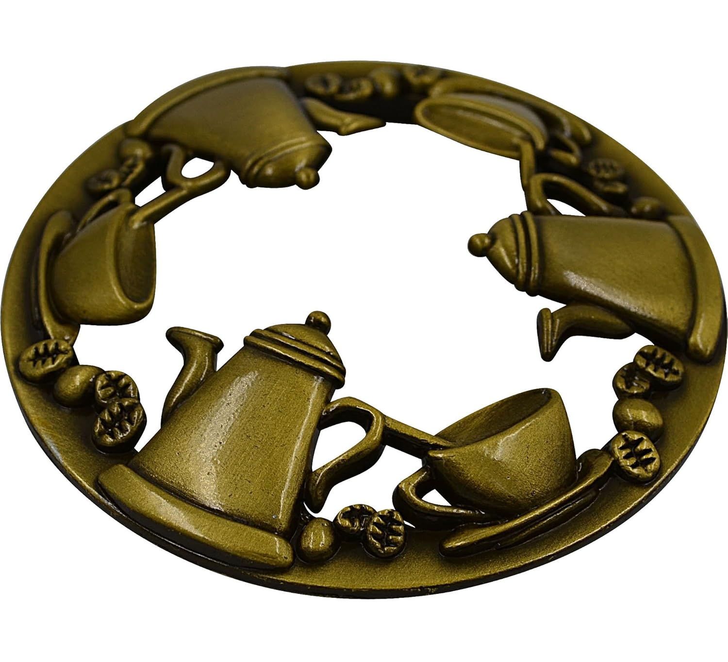 Coffee Pot Set Metal Candle Toppers to Burn Evenly Home Decor