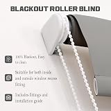 Funky Gadgets Grey Thermal Blackout Roller Blind 120x165 cm Easy Fit view 7