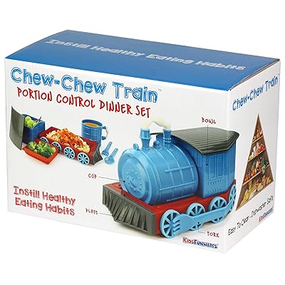 Buy Kidsfunwares Chew Chew Train Kids Dinnerware Set With Utensils Blue Online In Indonesia B0036zboa6