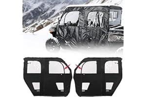 KEMIMOTO UTV Cab Enclosure, Zipper Soft Doors Water-Resistant Compatible with CFMOTO Uforce 1000 XL