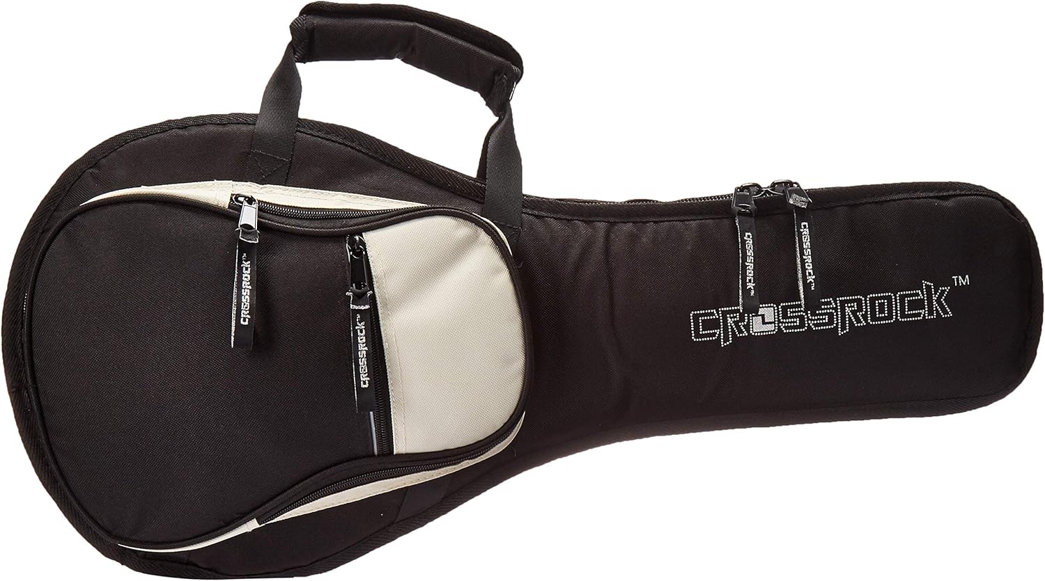 Crossrock AStyle Mandolin Gig Bag with 10mm Padding, Backpack Straps