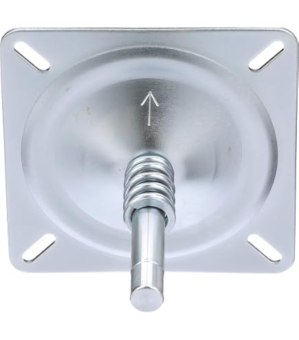 Springfield Marine Square Pin-Type Base Plate - 7" X 7" Aluminum For Boat Seats - View #12