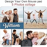 Personalized Mouse Pad with Picture Photo Text, Customized Mousepad. Personalized Gaming Mousepad. Personalized Mousepad Personalized Collage Mouse pad Photo 1 Love 0792679600529 by Cus2mize