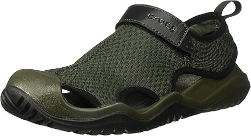 camo swiftwater crocs