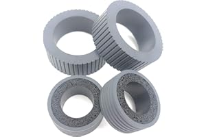 OKLILI PA03540-0001 PA03540-0002 Brake and Pick Pickup Roller Tire Kit Compatible with fi-6130 fi-6130Z fi-6140 fi-6140Z fi-6230 fi-6230Z fi-6125 fi-6225 ix500 ix1500 ix1400 ix1600