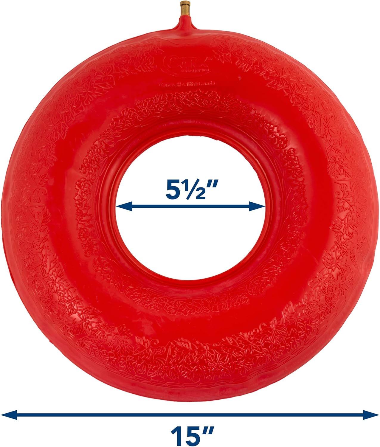 Carex Inflatable Donut Cushion - For Tailbone Pain, Hemorrhoids, Sciatica - Relief Cushion For Office Chair, Car, Seats, Travel, Wheelchair: Health & Personal Care