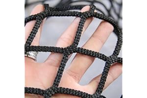 Store Partition Net in Black Knotless Polyester,Scenic Area Fall Protection Nets Mesh Hammock,Balcony Stairs Safety Protectiv