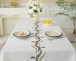 Alsoo Table Cloths Rectangle Table, Cotton Linen