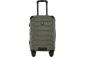 Wrangler ATG Trailway Expandable Hardside Luggage, Winter Moss, 22" Carry-On