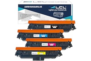 with Chip LCL 210X Toner Cartridge Replacement for HP 210X 210A W2100A W2100X W2101X W2102X W2103X for Color Pro 4201dn 4201d