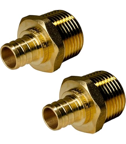 thumbnail image 2 of 10-Pack XFITTING 1" Pex X 1" Female NPT Brass Adapters - NSF Certified Crimp Fittings 2 of 13