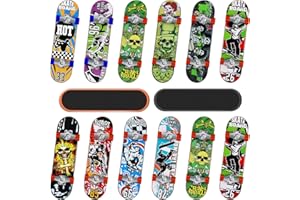 CHARNIOL 12 Pack Collectible Fingerboards Finger Skateboards Toy Mini Fingerboards Skateboards Set Finger Toy Skateboards Gifts for Skate Lovers Finger Skater Finger Party Favors Random Style (Sport Style)