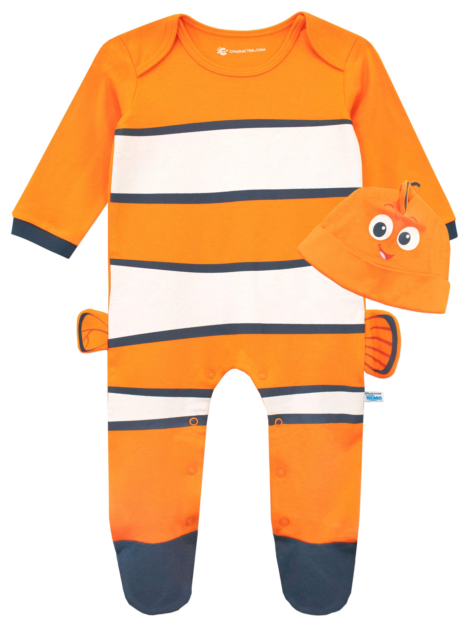Disney Baby Boys Finding Nemo Sleepsuit and Hat Set Orange Age 0 to 3 Months