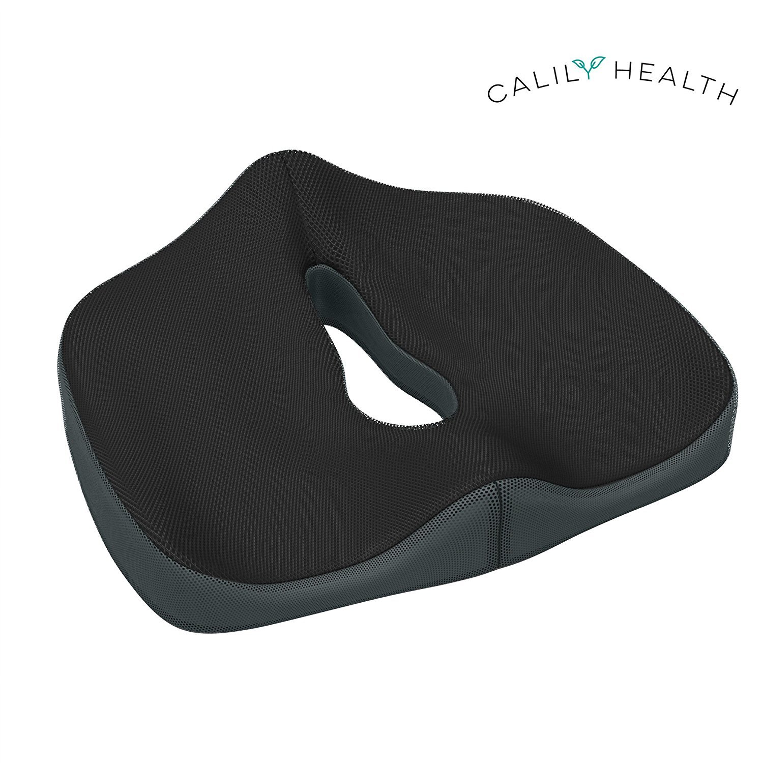 Calily Tailbone Coccyx Cushion Orthopedic Seat Cushion for Office Chair, Car, Trucks, Airplane, etc. – Amazing Relief for Lower Back Pain, Tailbone, Sciatica, Pelvic Pain, Prostate, etc. [UPGRADED]