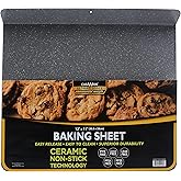 casaWare Toaster Oven 12 x 11-Inch Baking Sheet with a 1.5-Inch Handle (Silver Granite)