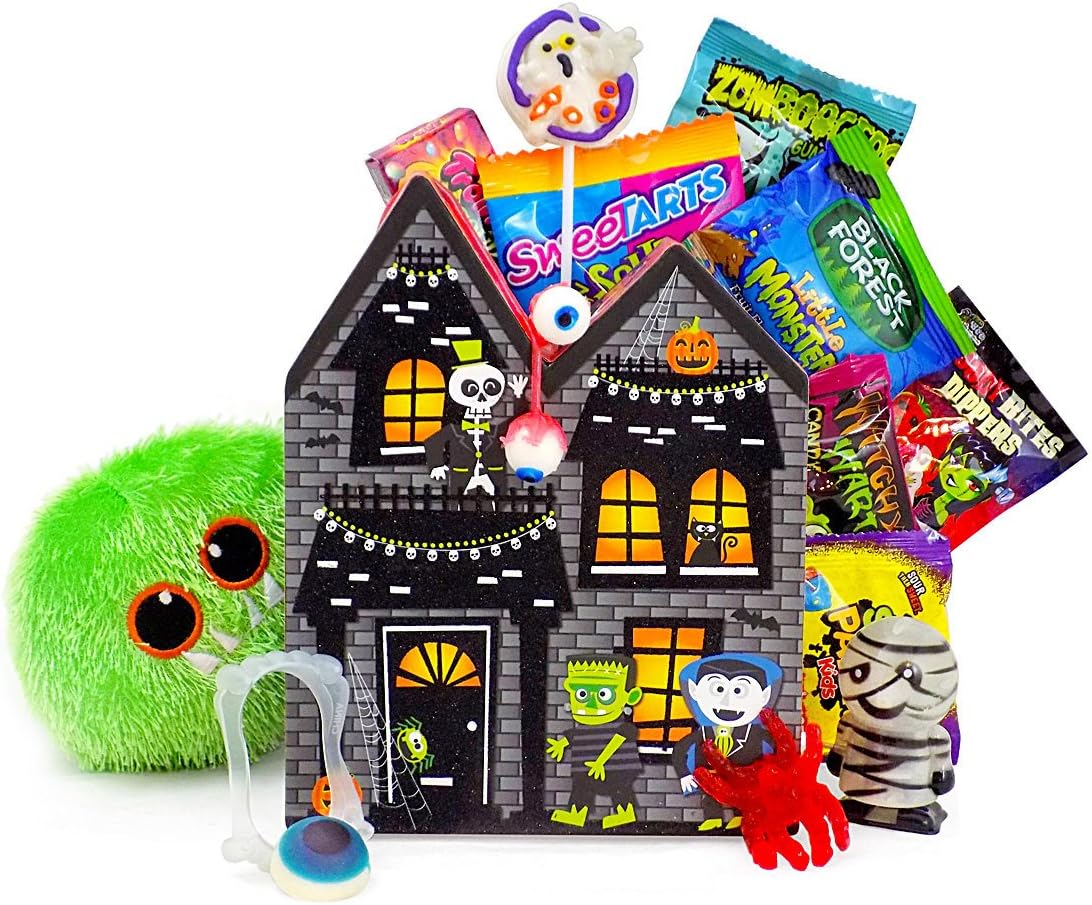 Wishing You A HAUNTingly Fun Halloween Candy and Toy Gift Basket