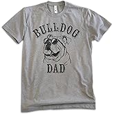 EVERTREE CLOTHING English Bulldog Dad T-Shirt, Unisex Men's Shirt, English Bulldog Owner, Cool Dog Dad Gift