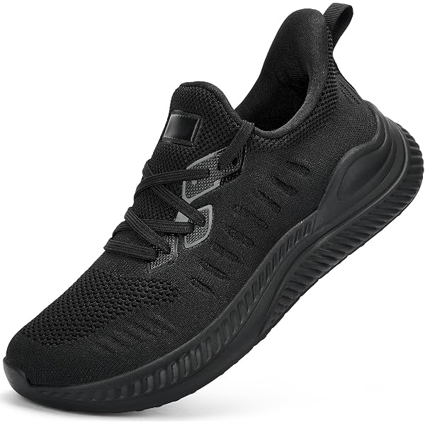 AKK Slip on shoes for Men Lightweight Knit Runner - Gray/Black. 41 EUR US 8-8.5 Amazon.com | GLBDU Men main image 2