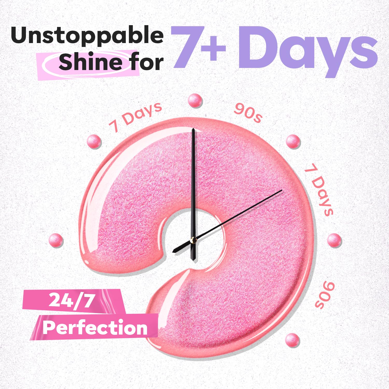 modelones Nail Polish Set, 6 Colors Spring Pearl Shimmer Pink Purple White Nail Polish Aurora Iridescent Green Quick Dry Mini Nail Polish Set 2025 Gift for Women Salon DIY Manicure Kit - Image 7