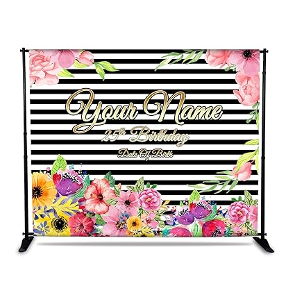 Amazon Com Happy 25th Birthday Custom Photography Background