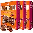 Leclerc Celebration Butter Cookies with Raspberry Truffle and Milk Chocolate - Premium Chocolate Cookies, A Canadian Classic, 3 Pack
