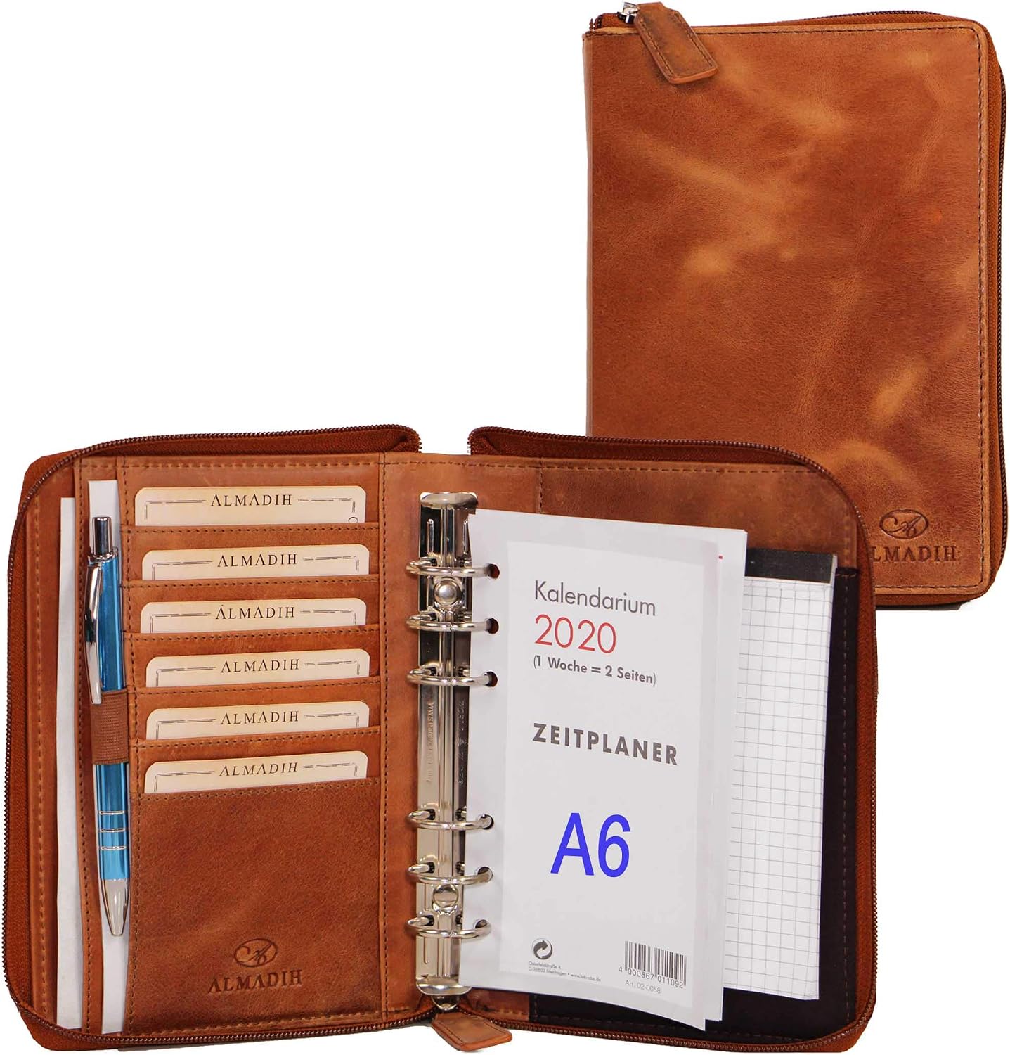 Chemise En Cuir PU Pour Documents - Format A4 Ou A6 - Noir - Porte-documents Souple Et Imperméable - Pour Bureau Et Voyages
