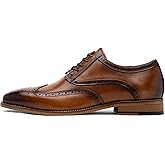 Jousen Mens Dress Shoes Leather Oxford Derby Shoe Formal Brogue Wingtip Dress Shoes for Men