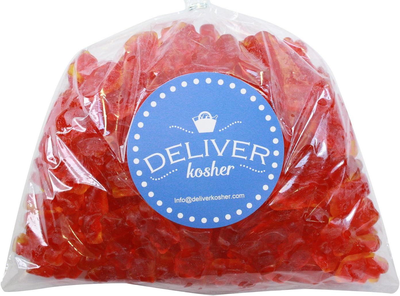 Deliver Kosher Bulk Candy - Jelly Filled Gummy Bears - 1lb Bag