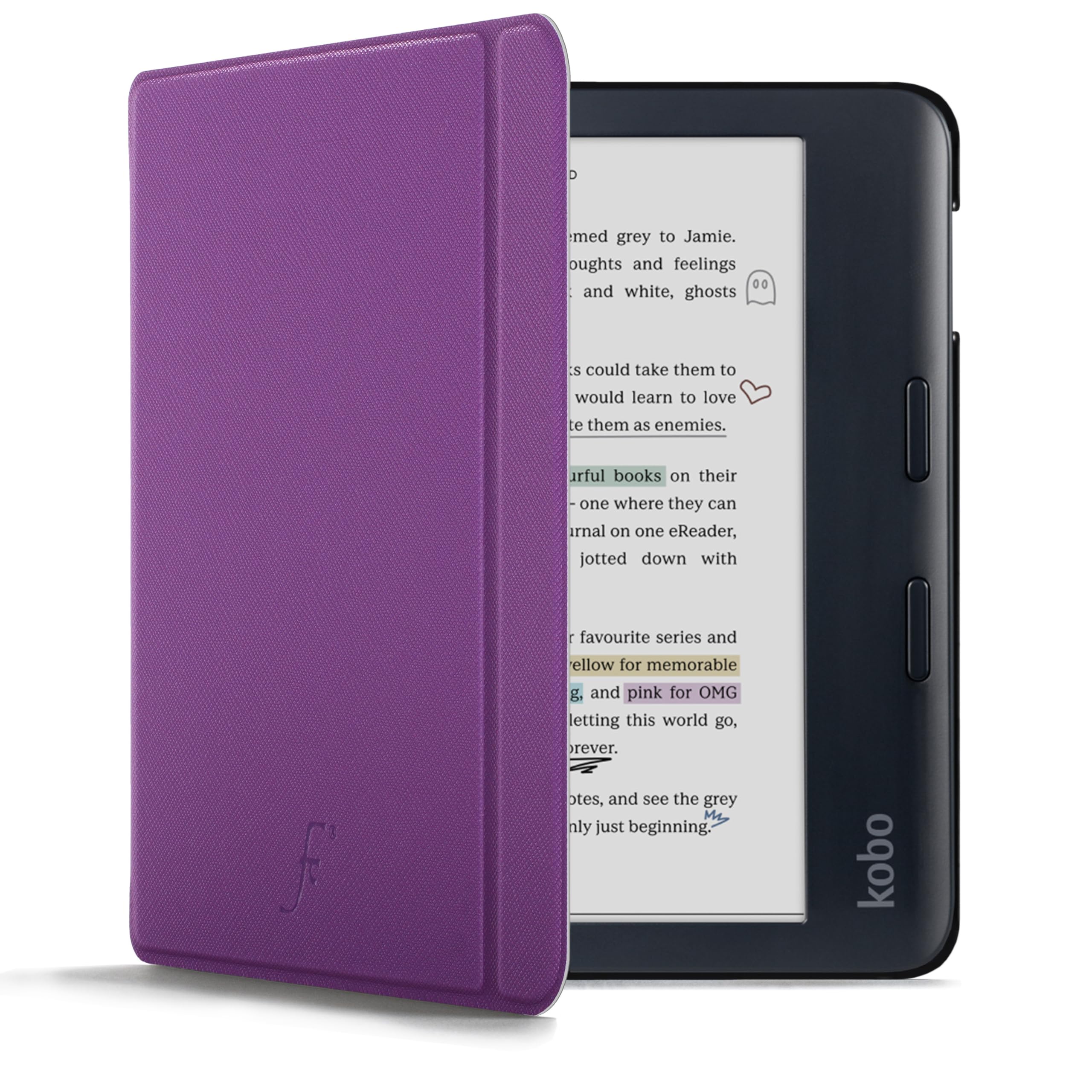Forefront Cases Case for Kobo Libra Colour (Model: 2024) - Slim, Lightweight & Protective Cover for Kobo Libra Colour with Smart Auto Sleep-Wake Function - Purple