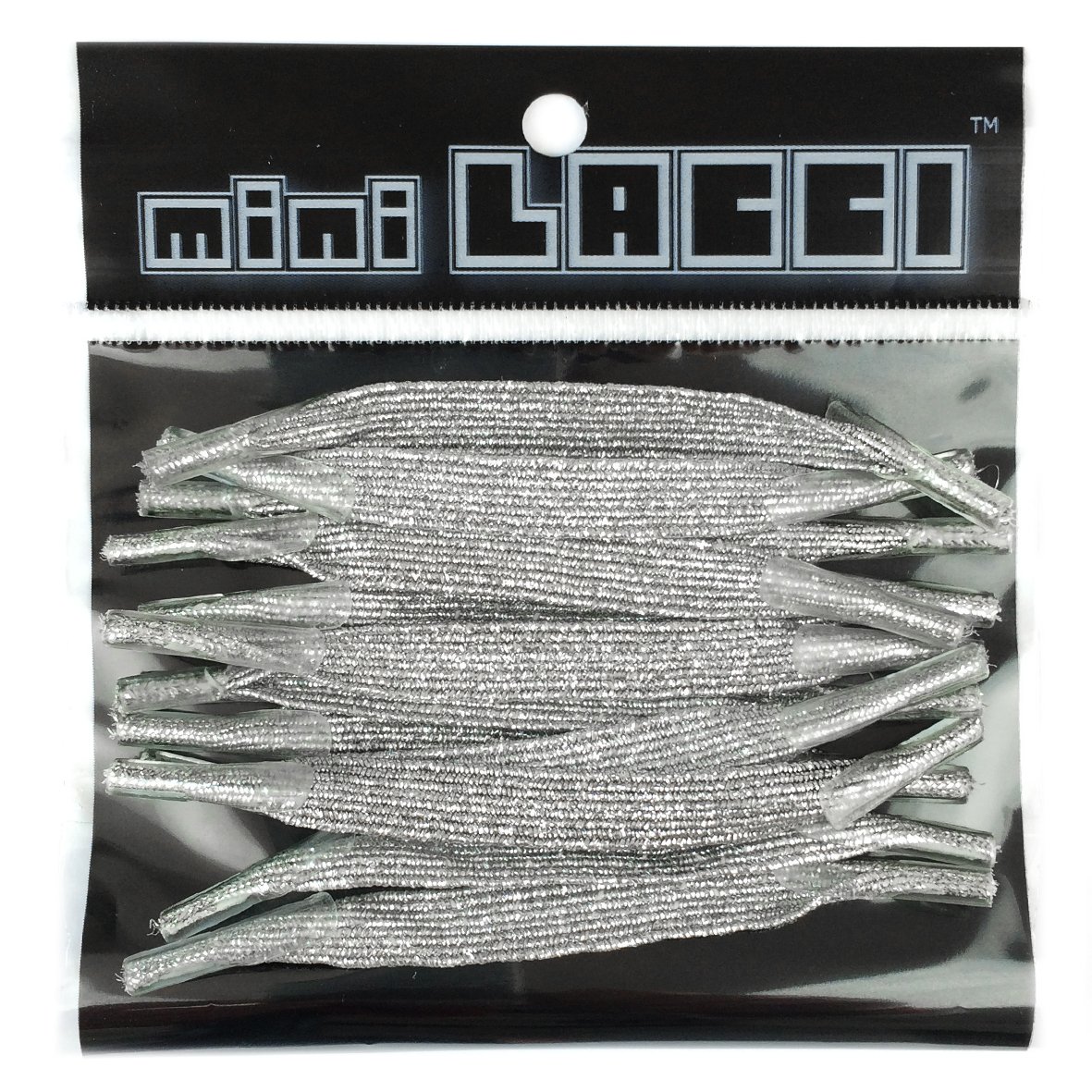 Lacci per scarpe Confezione da 12 lacci argento glitter Mini Lacci  GLITTERATI per personalizzare le tue scarpe urban-earth.co.uk