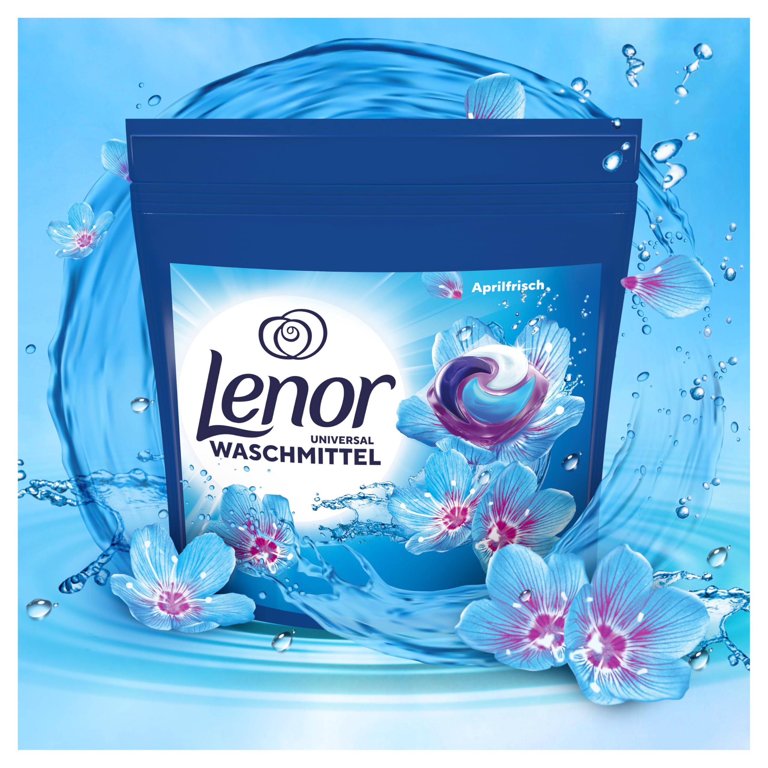 Lenor Waschmittel Pods, 100 Waschladungen, Aprilfrisch, Vollwaschmittel, Langanhaltende Frische & Geruchsentfernung Bei Kaltwäsche 2