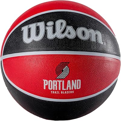 Wilson NBA Team Tribute Portland Trail Blazers Size 7 Outdoor Rubber Basketball