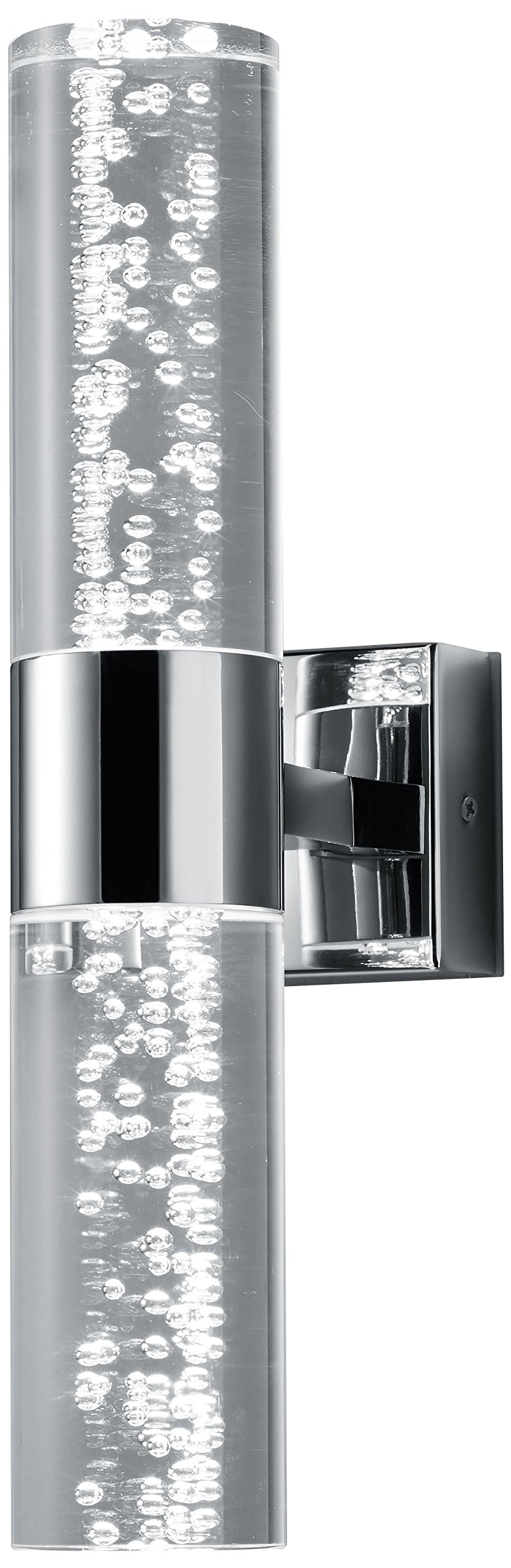Trio Leuchten Bolsa 282410206 LED Wall Light Metal Chrome 2X 3.2 Watt