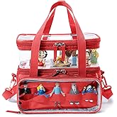 SFYBYHEART Double-Layer Carrying Case with Magnetic Bottom for Tonie Figures and Toniesbox 2 & 1 Starter Set, Travel Bag Organizer Storage for Tonies Characters, Toni Carry bag