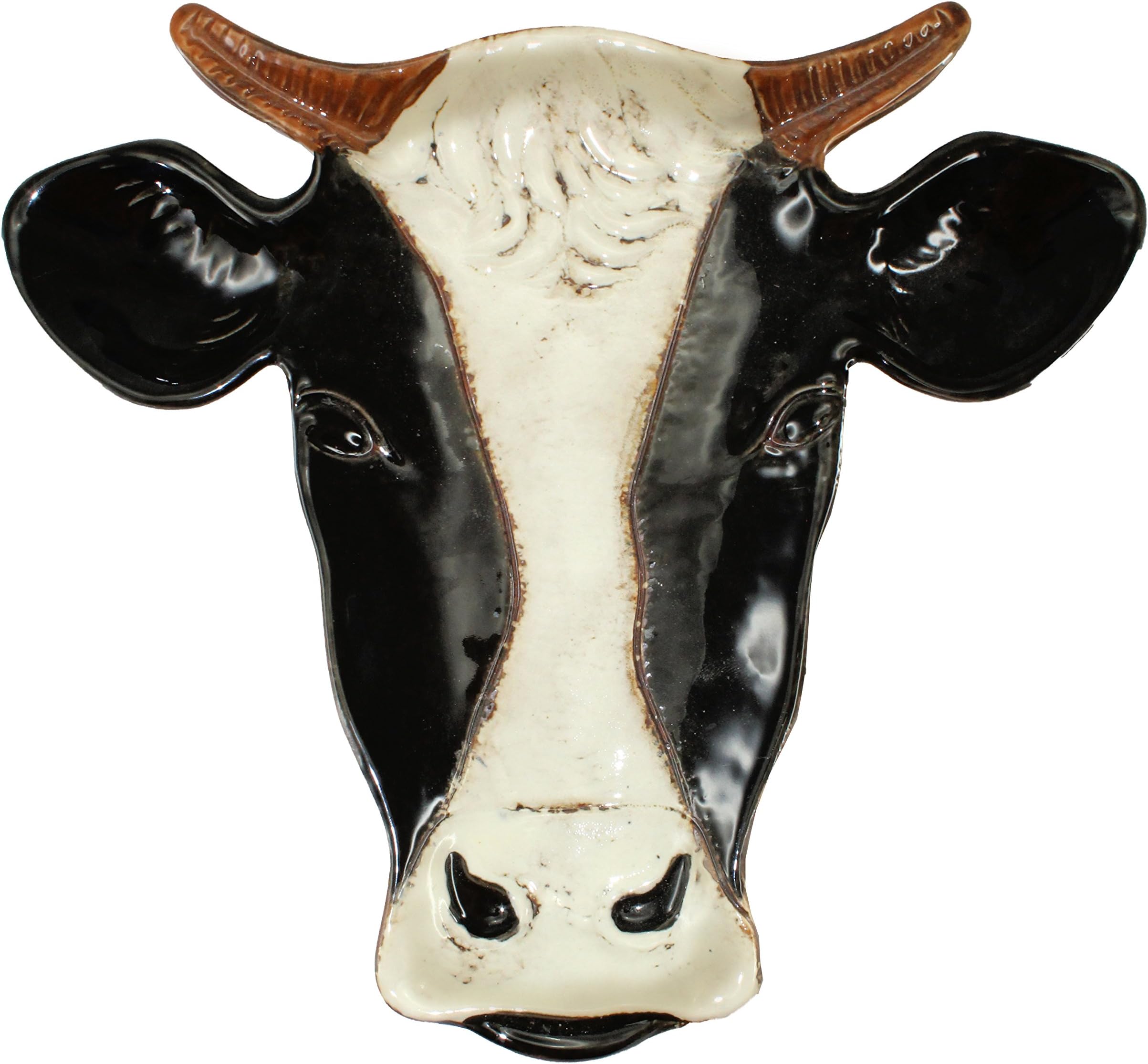 World Buyers Cow Head Shaped Ceramic Plate
