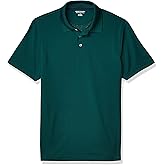 Amazon Essentials mens Golf Polo Shirt, Short Sleeve, Slim-Fit, Quick-Dry